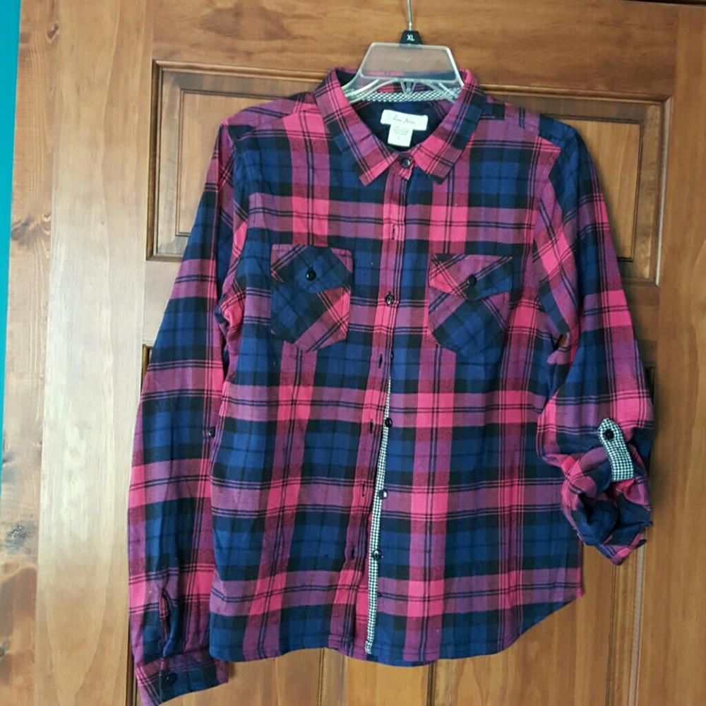 Button up flannel shirt